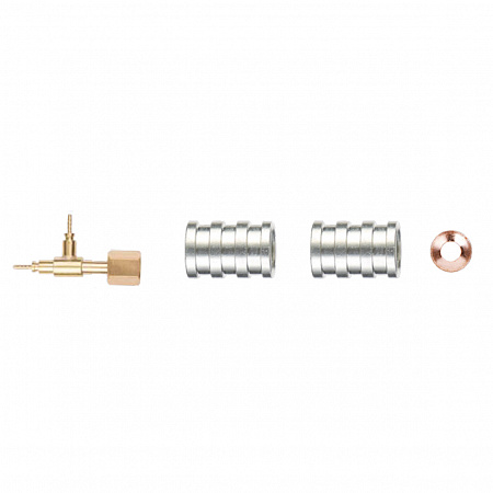 Тройник c боковой гайкой 1/4", 7/16"-20UNF (на трубку 2мм)